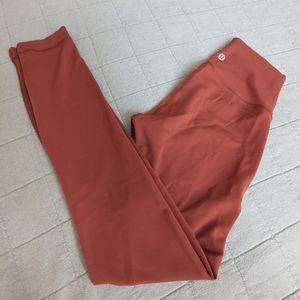 Lululemon Wunder Under Tights/Leggings, Rust, 2